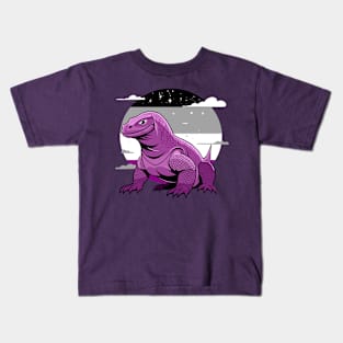 Asexual Pride Komodo Dragon Kids T-Shirt